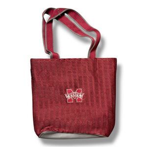 NWOT Alan Stuart Mississippi State Bulldogs Maroon Large Tote